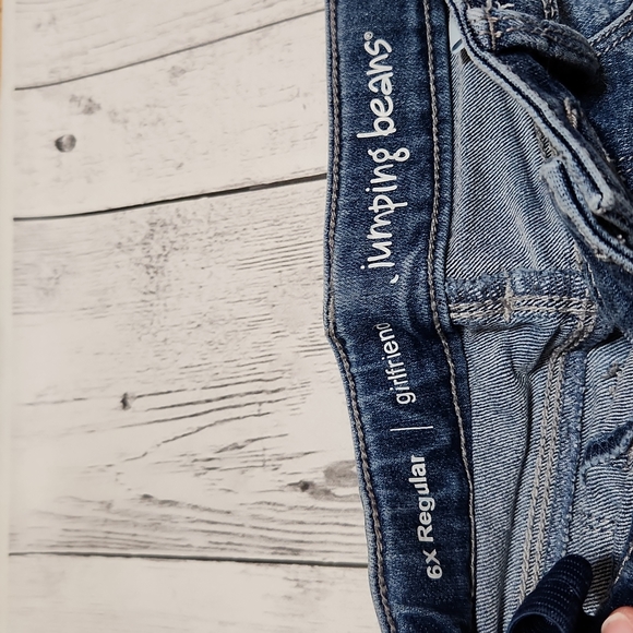 Jumping Beans Girlfriend 6X Distressed Jeans - Picture 3 of 5